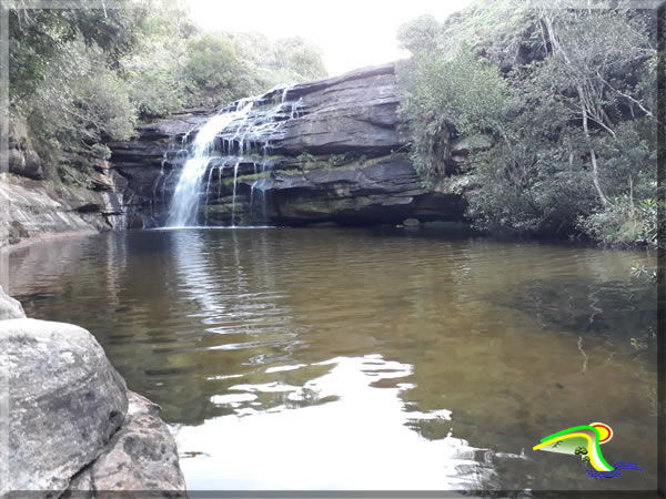 Imagem da Cachoeira 3 quedas no Canion Pirituba de Itapeva SP