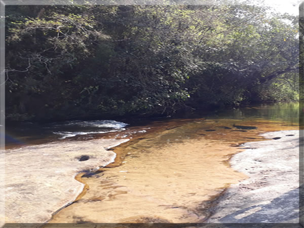 Imagem do Rio da Vaca em Itararé SP