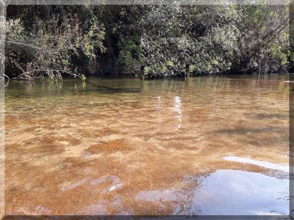 Imagem do Rio da Vaca em Itararé SP